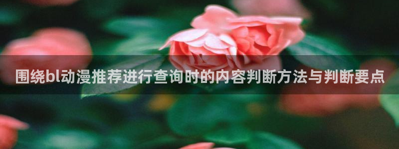 穿越动漫推荐:围绕bl动漫推荐进行查询时的内容判断方法与判断要点